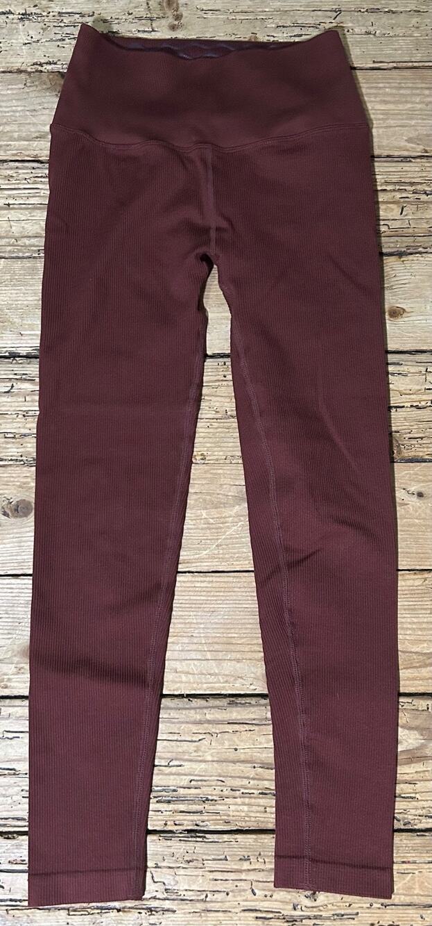Spiritual Gangster Women's Size XS/S Burgundy Leggings